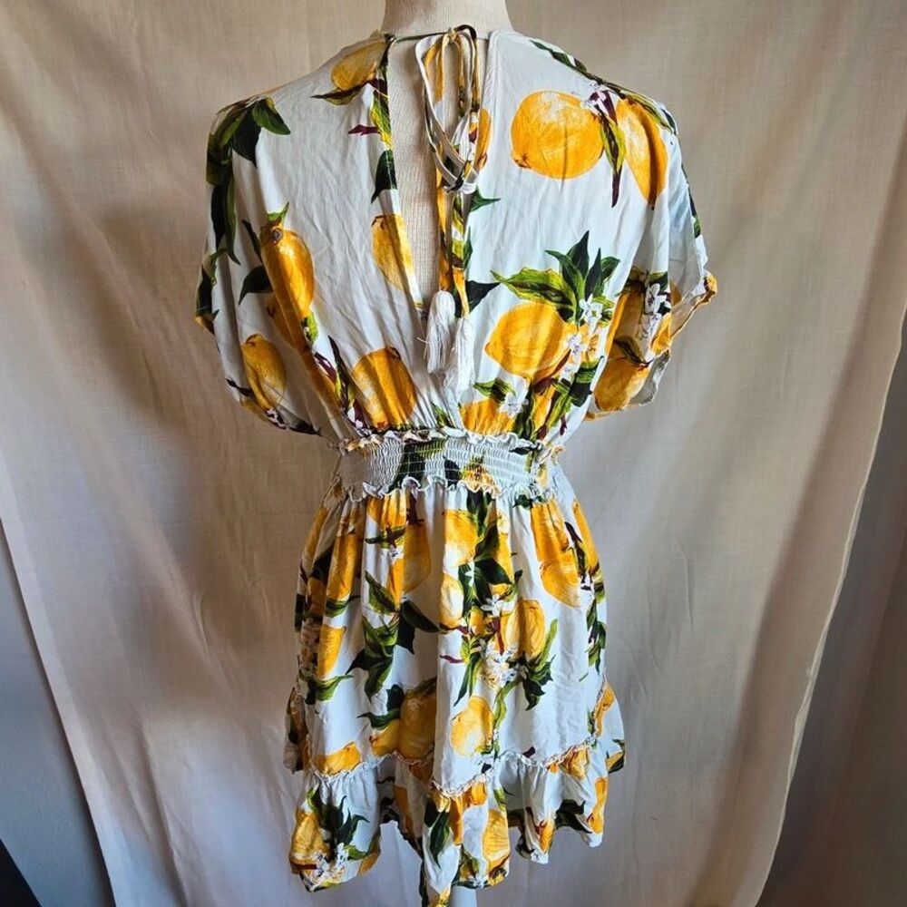 Blue Island Lemon Mini Dress - Size L